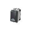 Push-button bell symbol Black Glass - Millenium