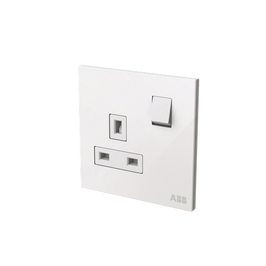 Socket outlet BS White Glass - Millenium – Görsel 3 / 3