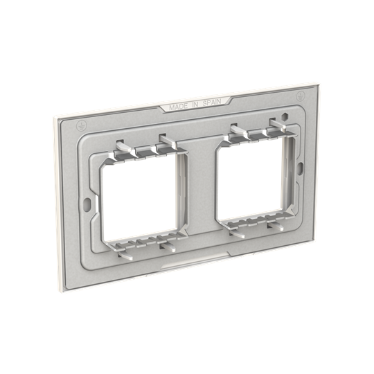 Frame 2-gang(s) White Glass - Millenium – Görsel 2 / 3