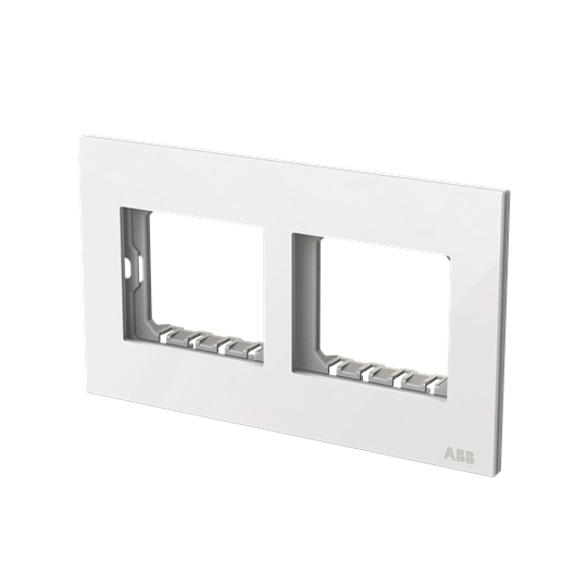 Frame 2-gang(s) White Glass - Millenium – Görsel 3 / 3