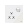 Socket outlet Round 5A White Glass - Millenium