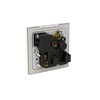 Socket outlet Round 15A White Glass - Millenium