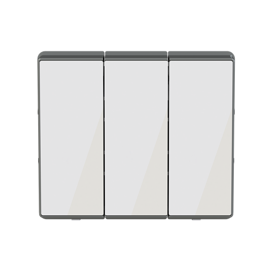 Push-button White Glass - Millenium