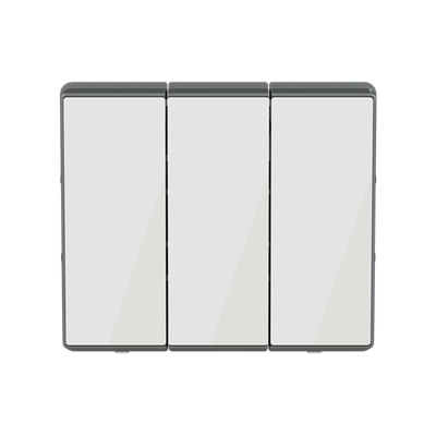 Push-button White Glass - Millenium