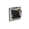 Socket outlet BS Black Glass - Millenium