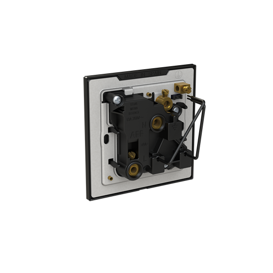 Socket outlet BS Black Glass - Millenium – Görsel 2 / 3