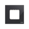 Frame 1-gang(s) Black Glass - Millenium