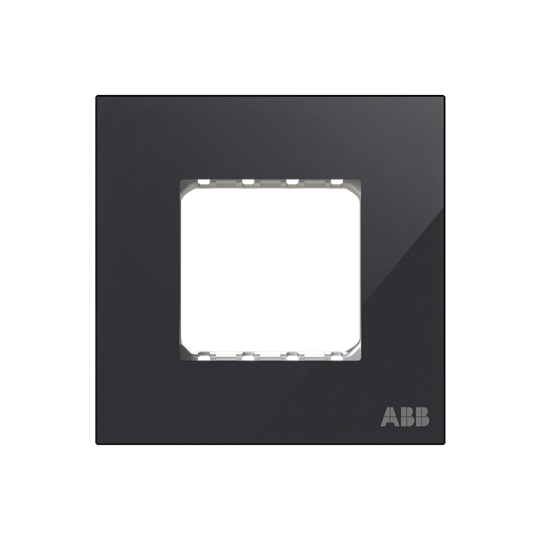 Frame 1-gang(s) Black Glass - Millenium