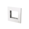 Frame 1-gang(s) White Glass - Millenium