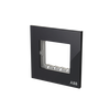 Frame 1-gang(s) Black Glass - Millenium