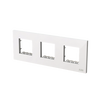 Frame 3-gang(s) White Glass - Millenium