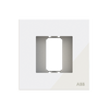 Frame 1-gang(s) White Glass - Millenium