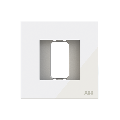 Frame 1-gang(s) White Glass - Millenium