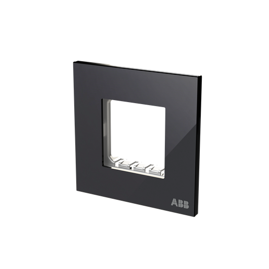 Frame 1-gang(s) Black Glass - Millenium – Görsel 3 / 3