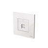 Phone outlet White Glass - Millenium