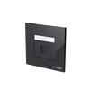 Phone outlet Black Glass - Millenium
