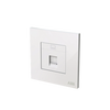 Data outlet White Glass - Millenium