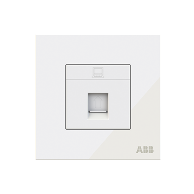 Data outlet White Glass - Millenium