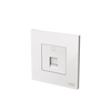 Data outlet White Glass - Millenium