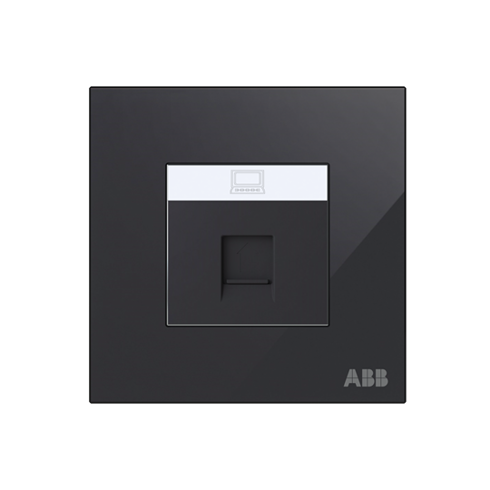 Data outlet Black Glass - Millenium