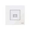 Phone outlet White Glass - Millenium