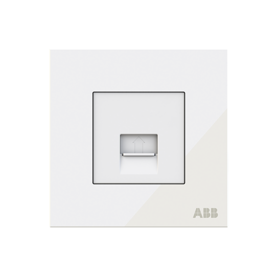 Phone outlet White Glass - Millenium