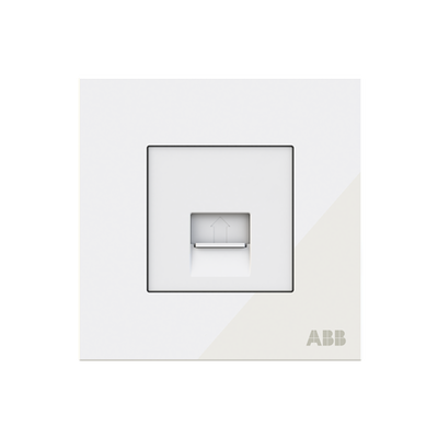 Phone outlet White Glass - Millenium