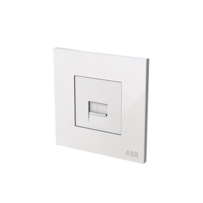 Phone outlet White Glass - Millenium