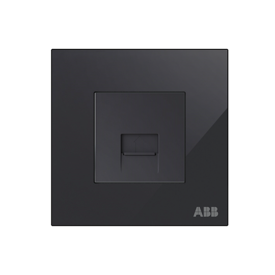 Phone outlet Black Glass - Millenium