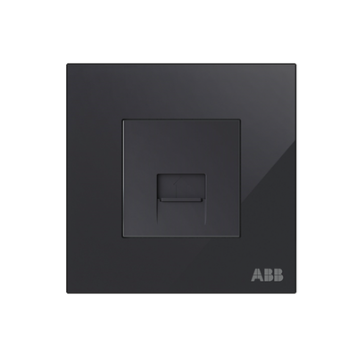 Phone outlet Black Glass - Millenium