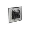 Phone outlet Black Glass - Millenium