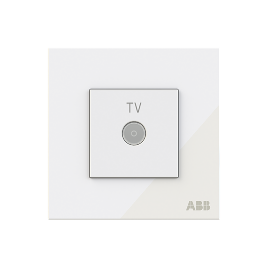 TV outlet White Glass - Millenium