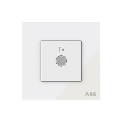 TV outlet White Glass - Millenium