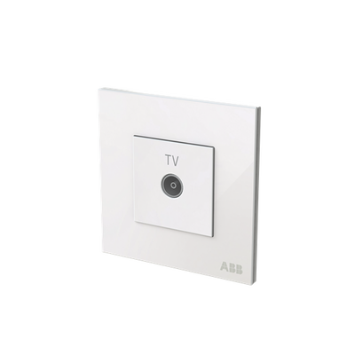 TV outlet White Glass - Millenium