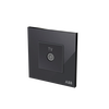 TV outlet Black Glass - Millenium