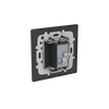 TV outlet Black Glass - Millenium