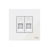 Data outlet White Glass - Millenium