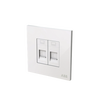 Data outlet White Glass - Millenium