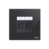 Data outlet Black Glass - Millenium