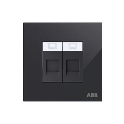 Data outlet Black Glass - Millenium