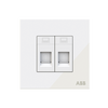 Data outlet White Glass - Millenium