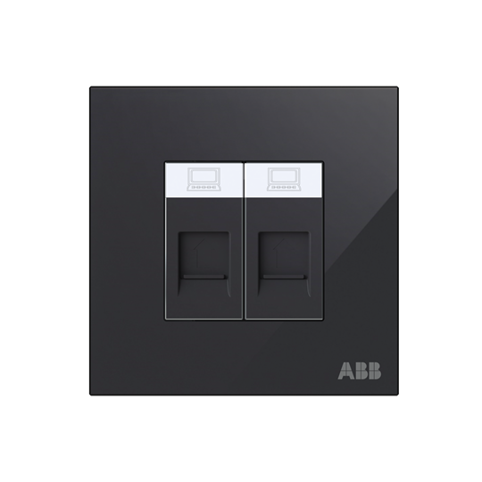 Data outlet Black Glass - Millenium