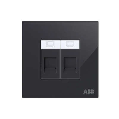 Data outlet Black Glass - Millenium
