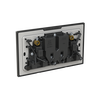 Socket outlet BS Black Glass - Millenium
