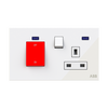 Cooker control unit White Glass - Millenium