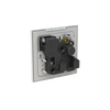 Socket outlet Round 15A White Glass - Millenium