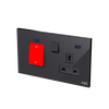 Cooker control unit Black Glass - Millenium
