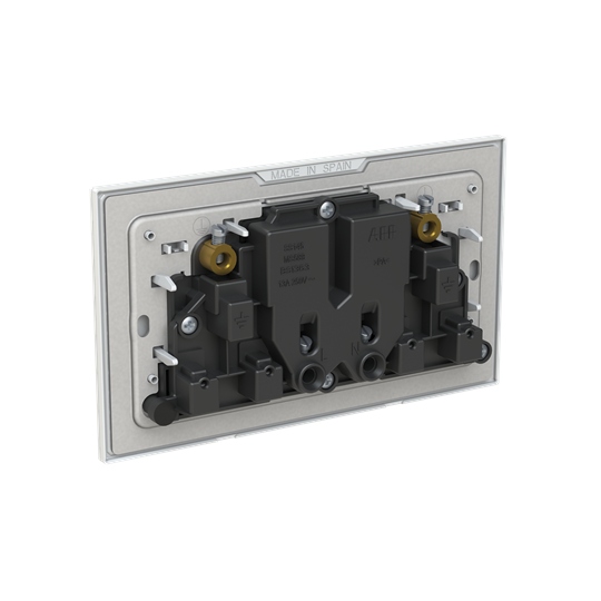 Socket outlet BS White Glass - Millenium – Görsel 2 / 3