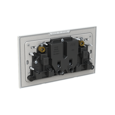 Socket outlet BS White Glass - Millenium