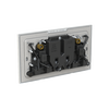Socket outlet BS White Glass - Millenium